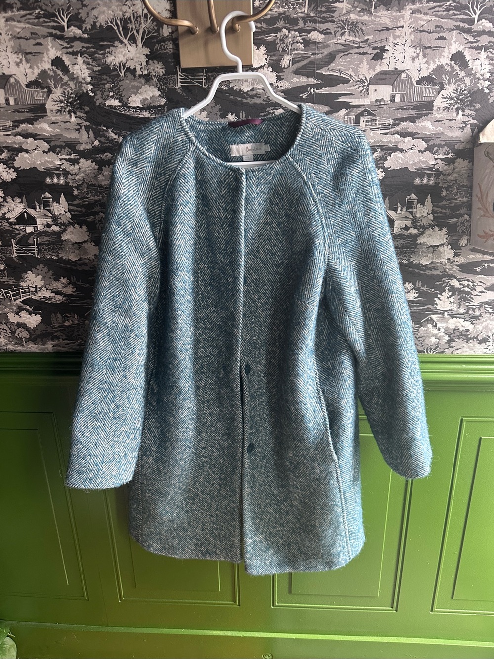 Boden Sienna Herringbone wool blend Coat
